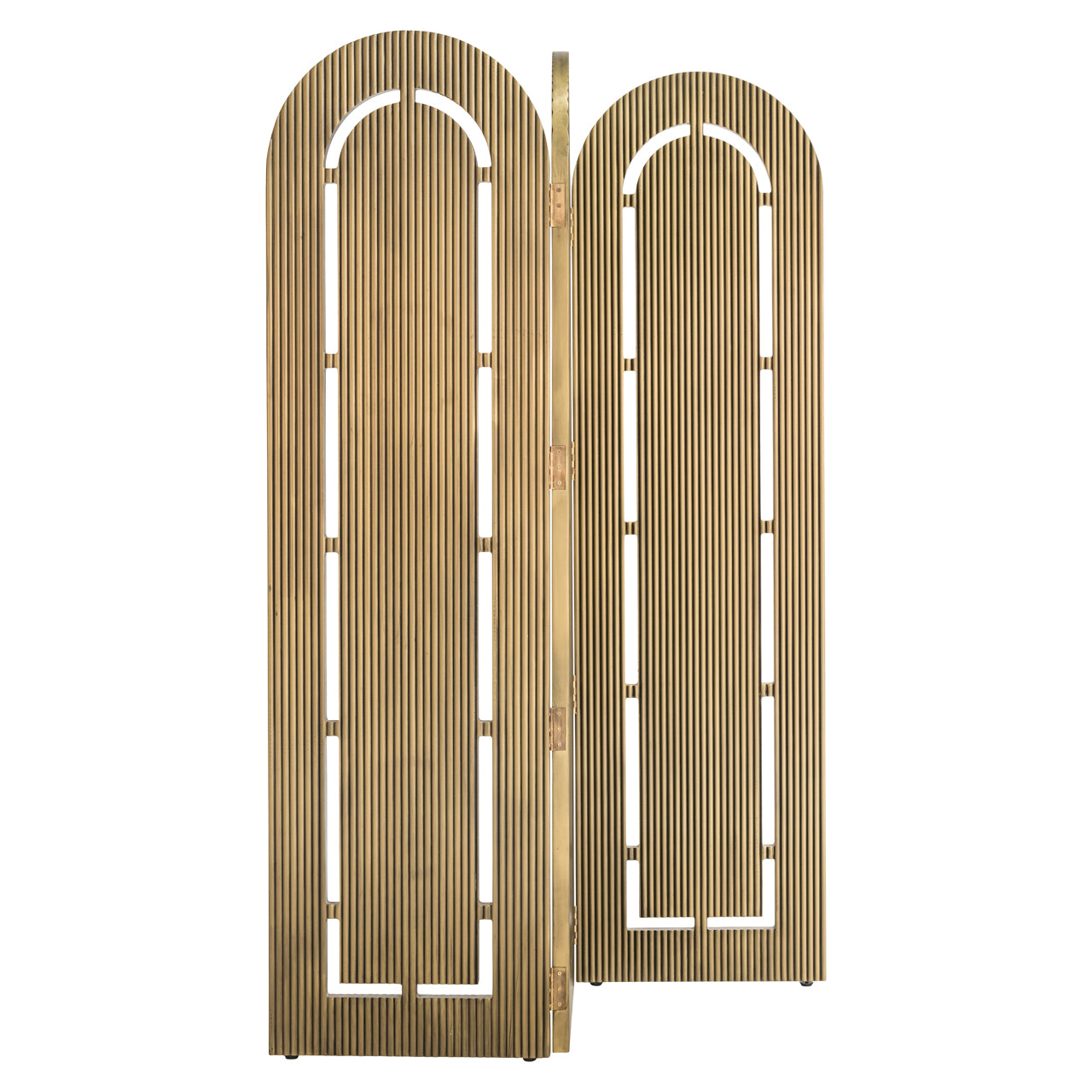 Folding screen Macallen brushed gold
