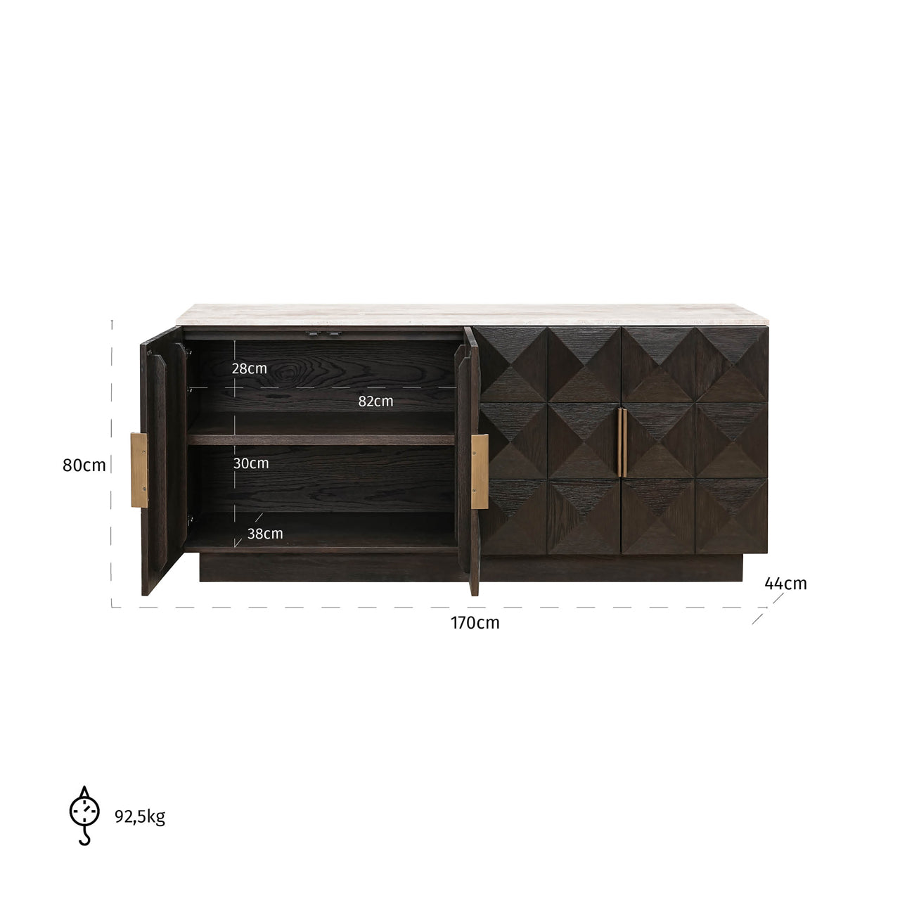Sideboard Claremont brown