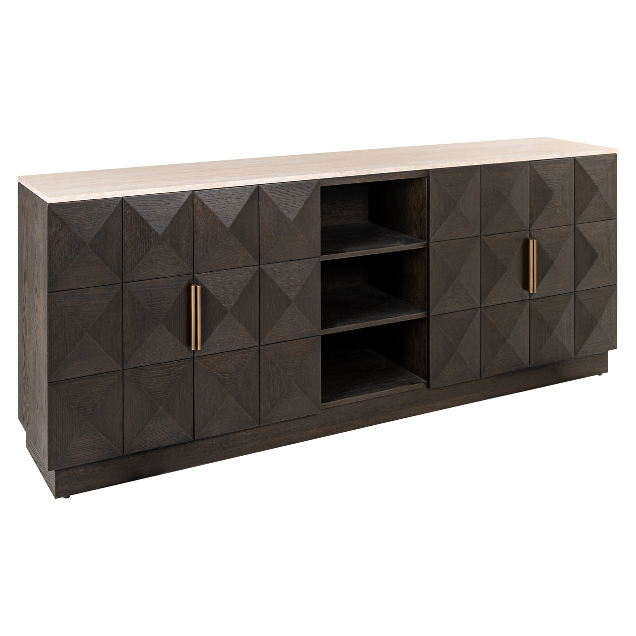Sideboard Claremont brown 4-doors 2-shelves