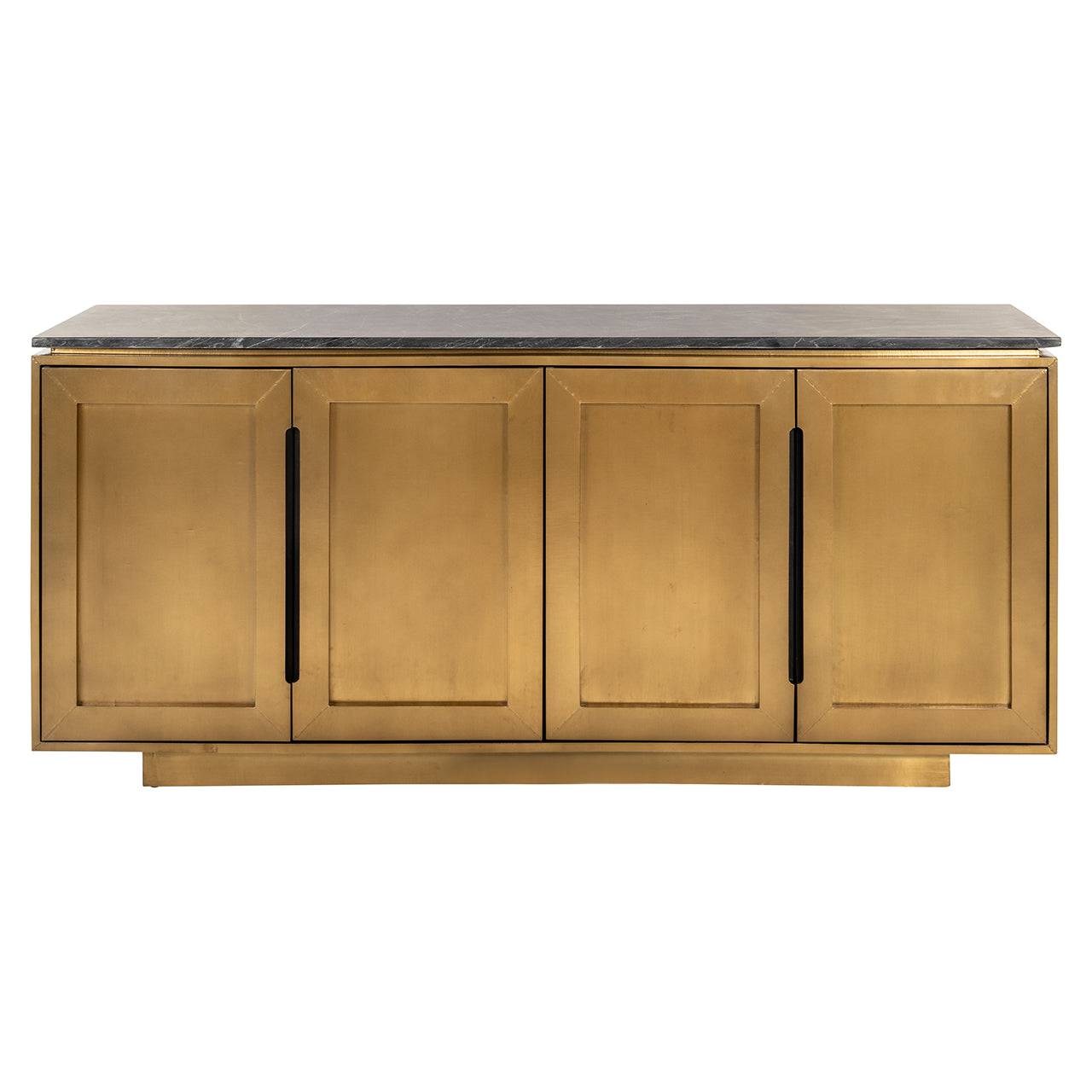 Sideboard Finsbury 4-doors (Black/gold)