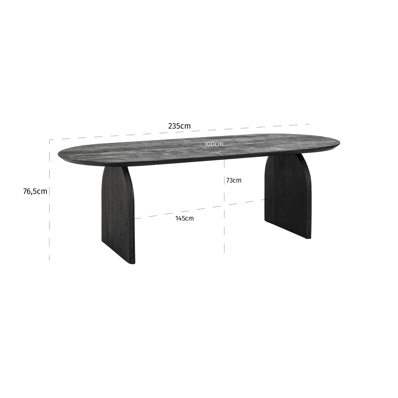 Dining table Hudson black 235