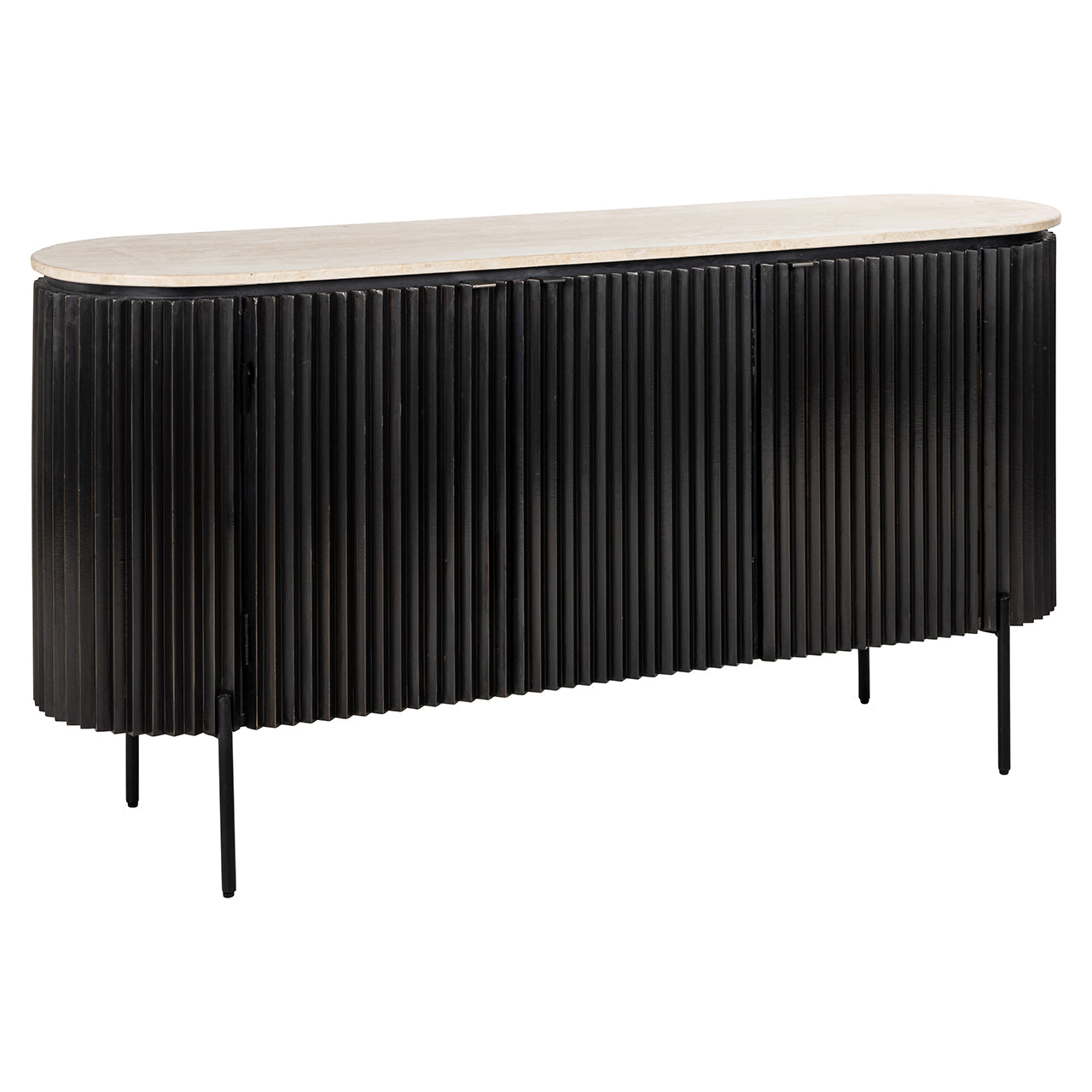 Dressoir Hampton 3-deurs (Donkerbruin)