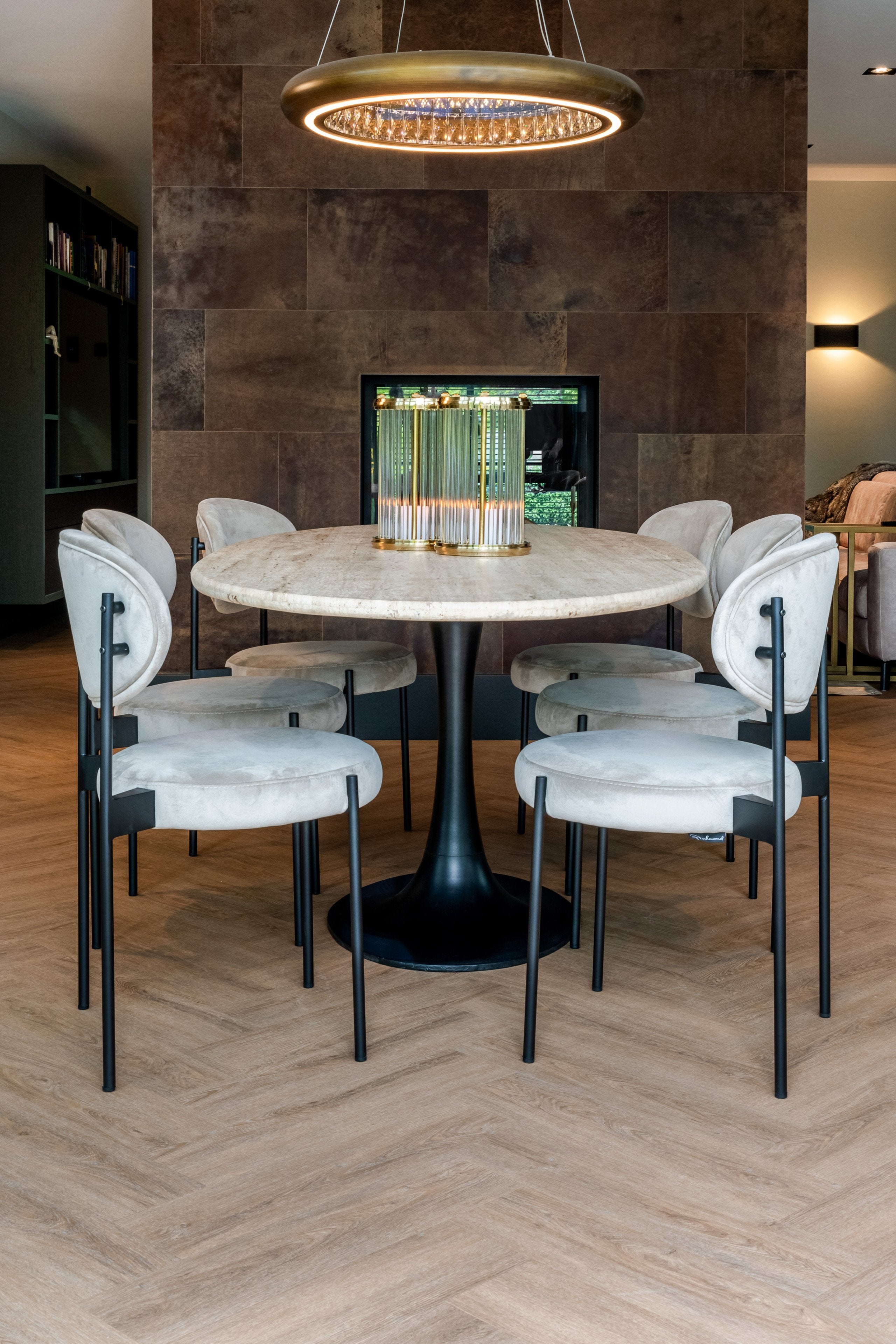 Dining table Hampton black oval 230