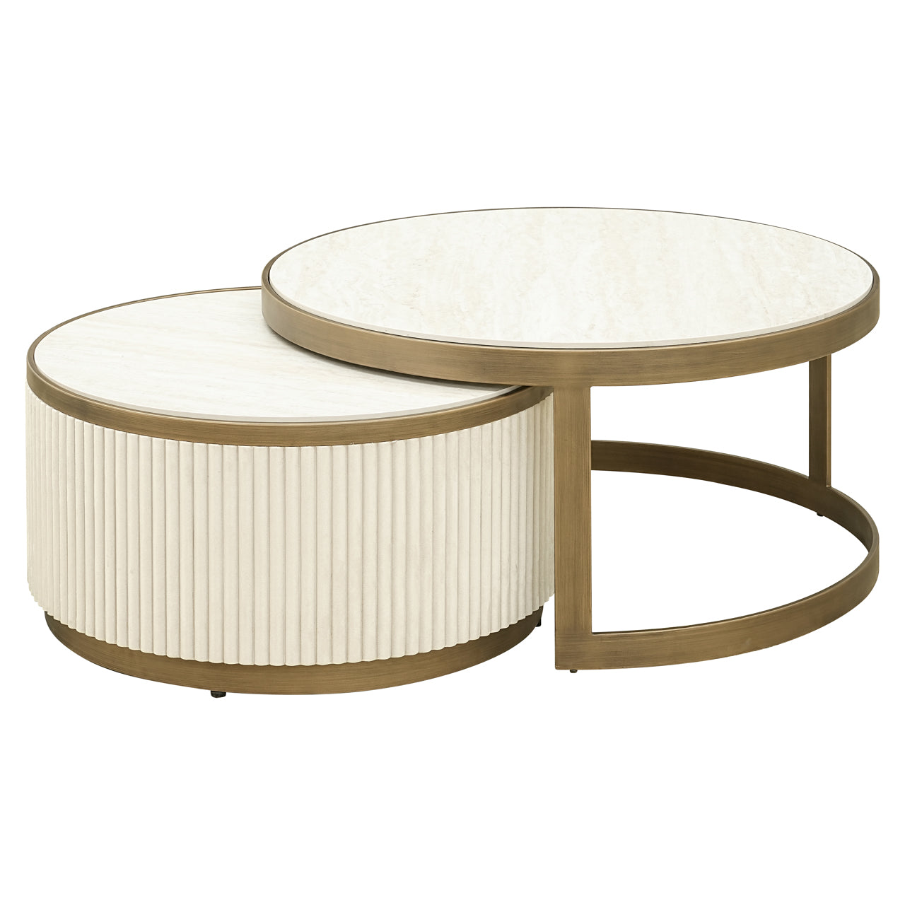 Coffee table Tivoli white (Set of 2)