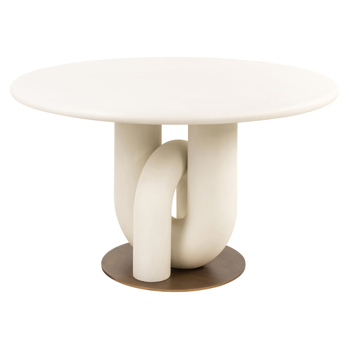 Dining table Winslow white 135Ø