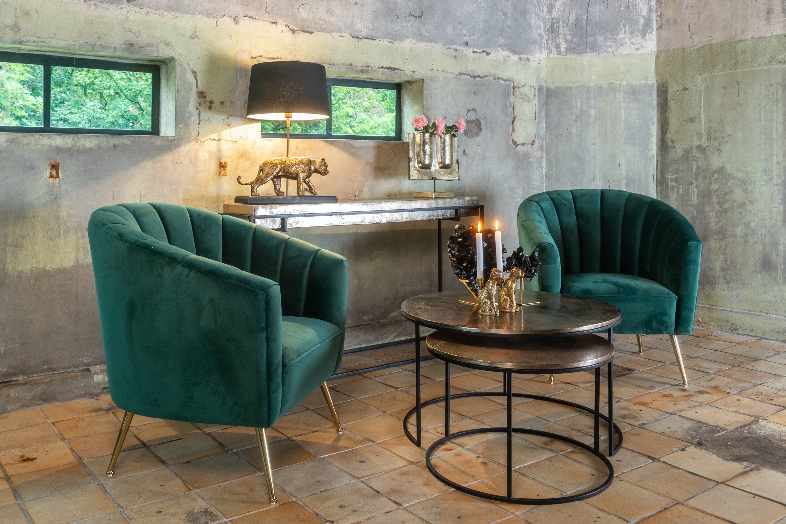 Console Chandon champagne gold