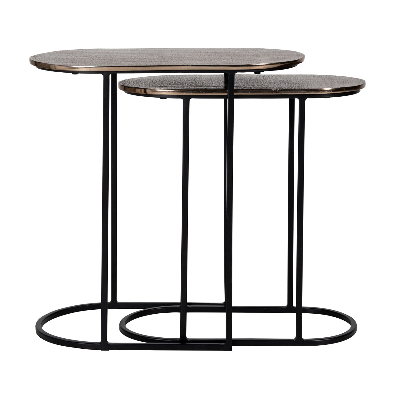 End table Chandon champagne gold (Set of 2)