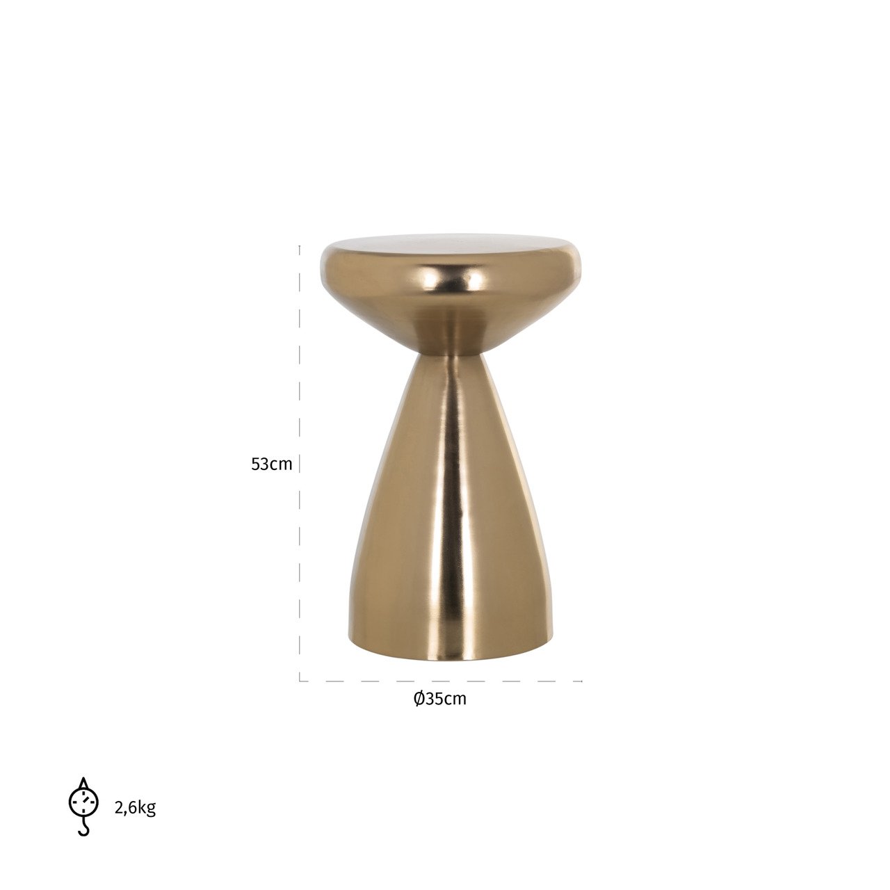 End table Arlo gold