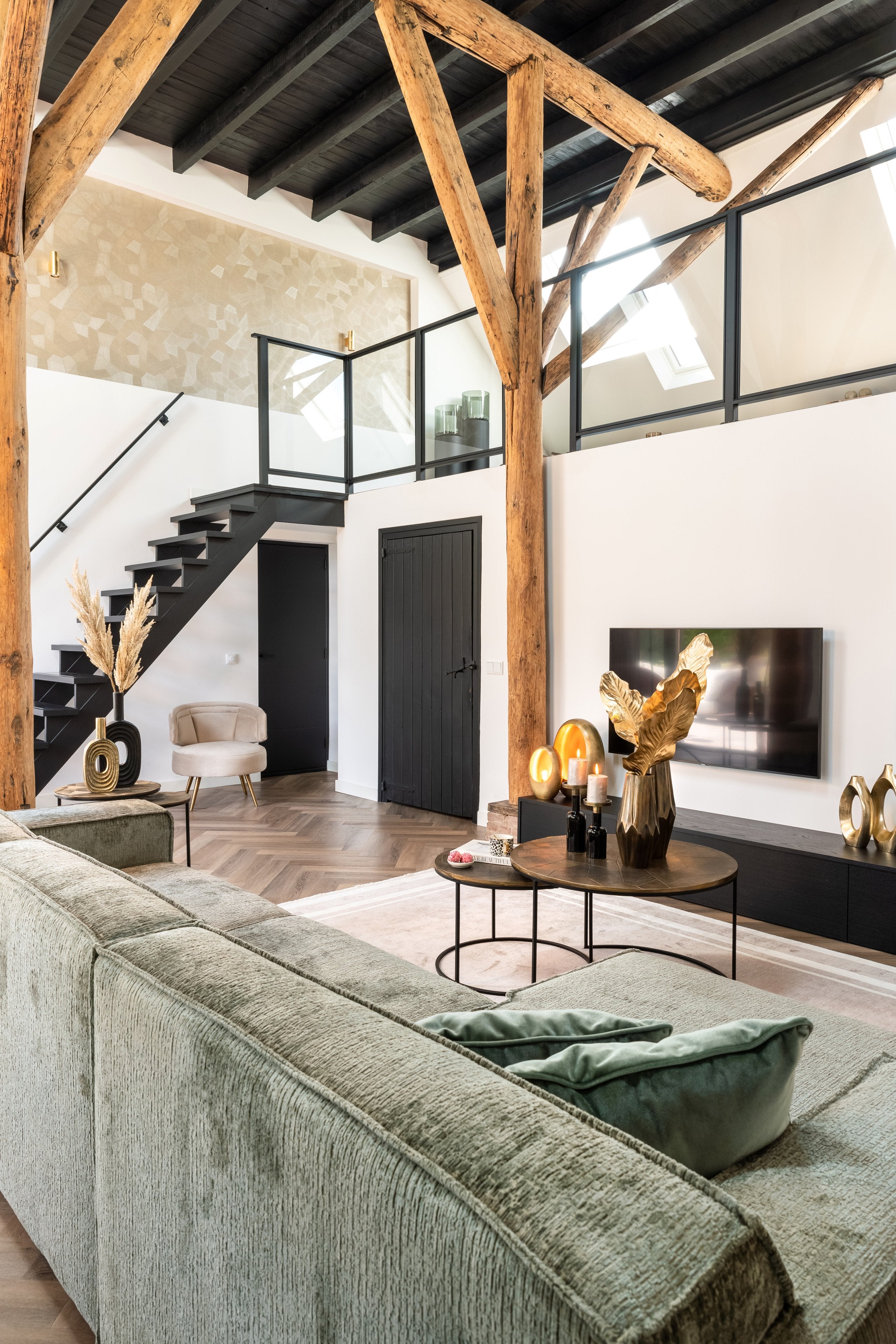 Vase Emar black large