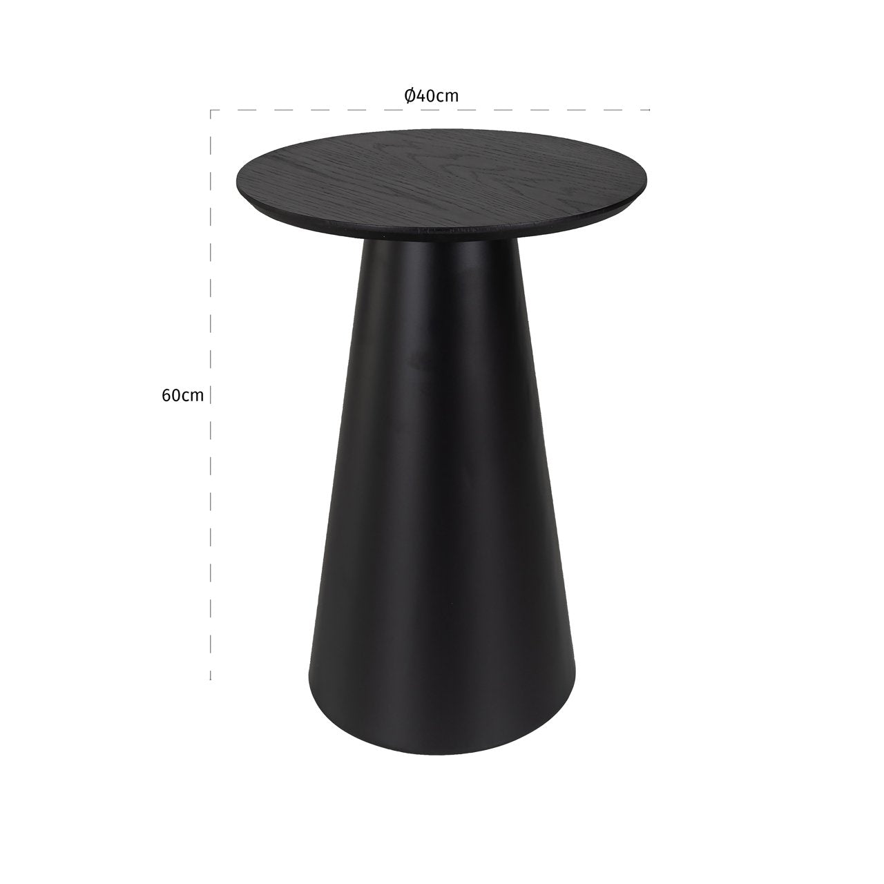End table Jazz black