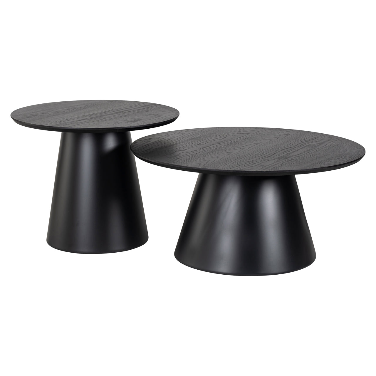 Coffee table Jazz black (Set of 2)