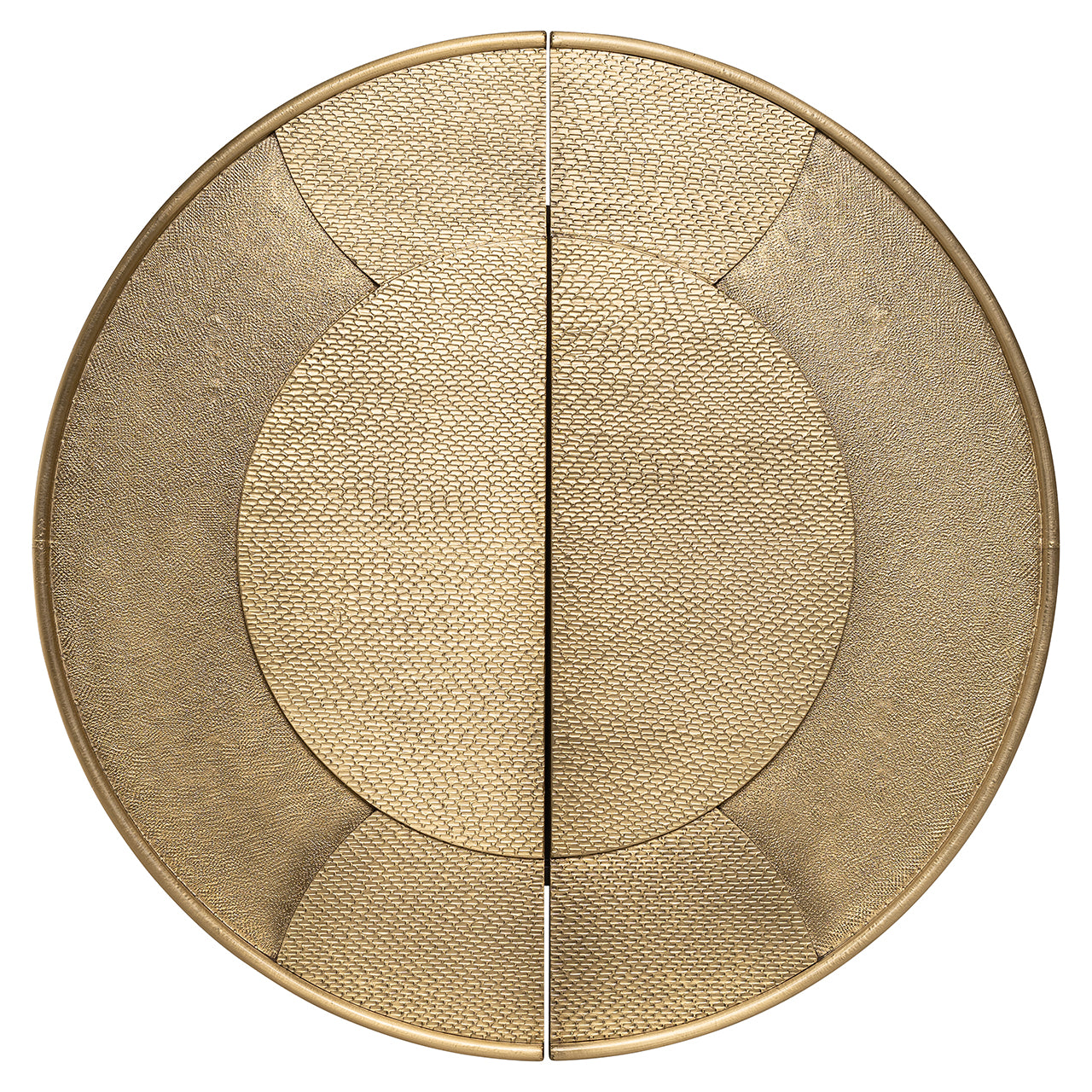 Wall cabinet Bowie 2-doors (Black/gold)