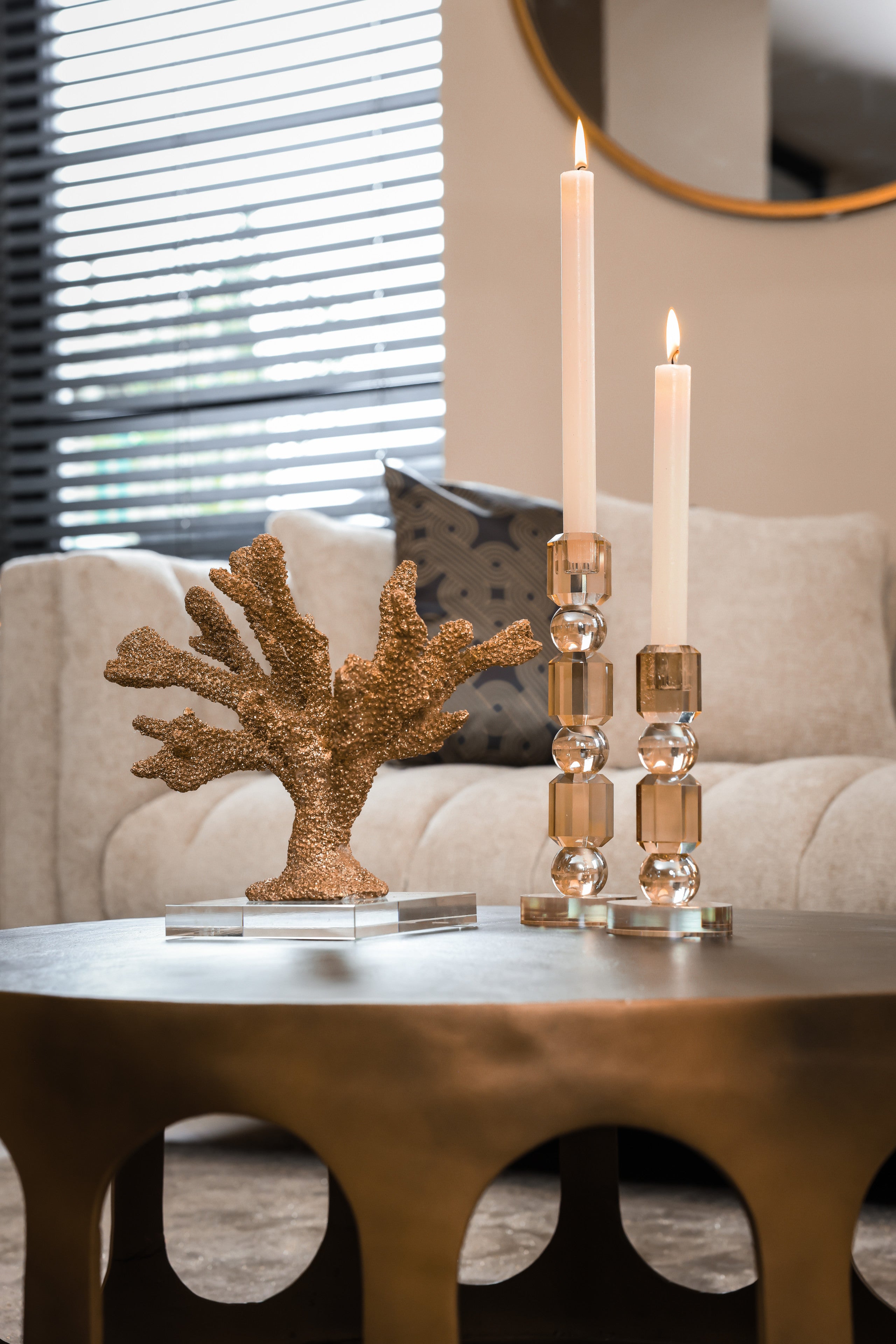 Decorative object Mette gold