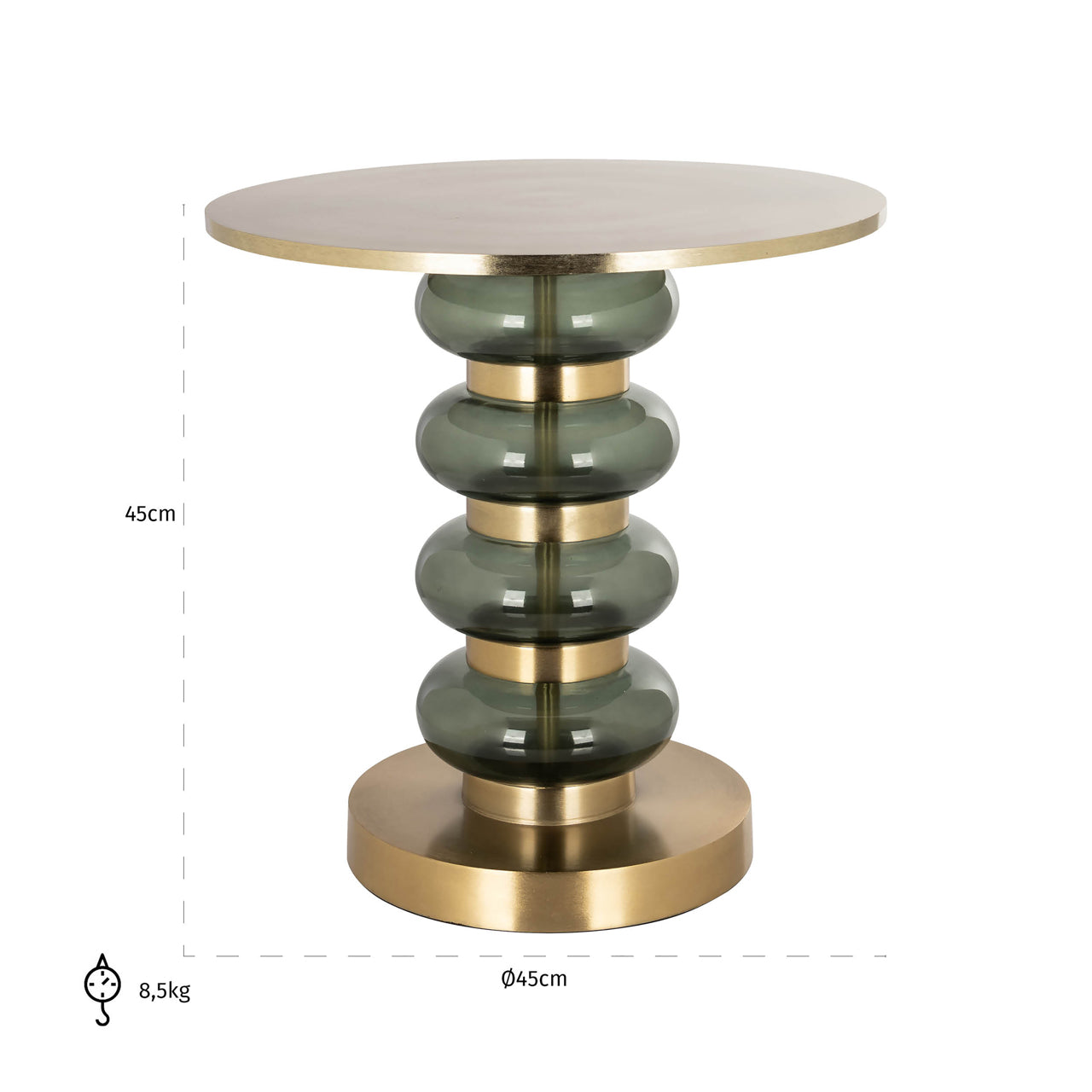 End table Dalina green
