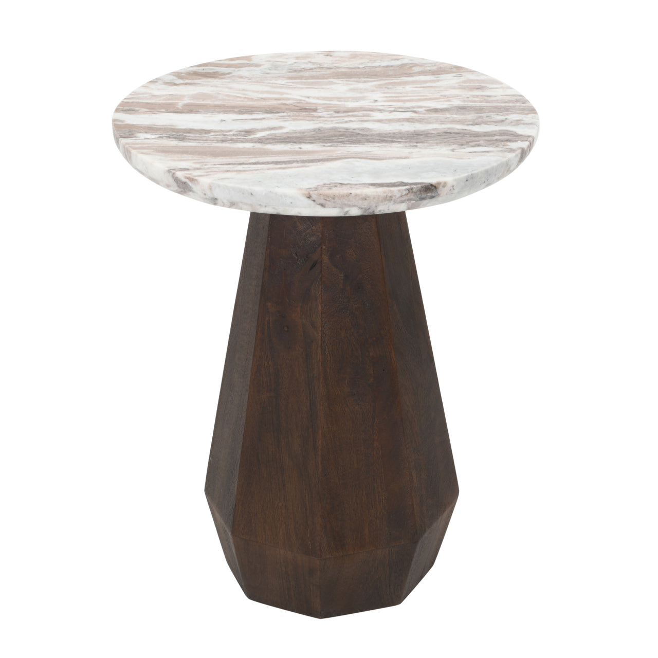 End table Oberoy Blush beige 45Ø