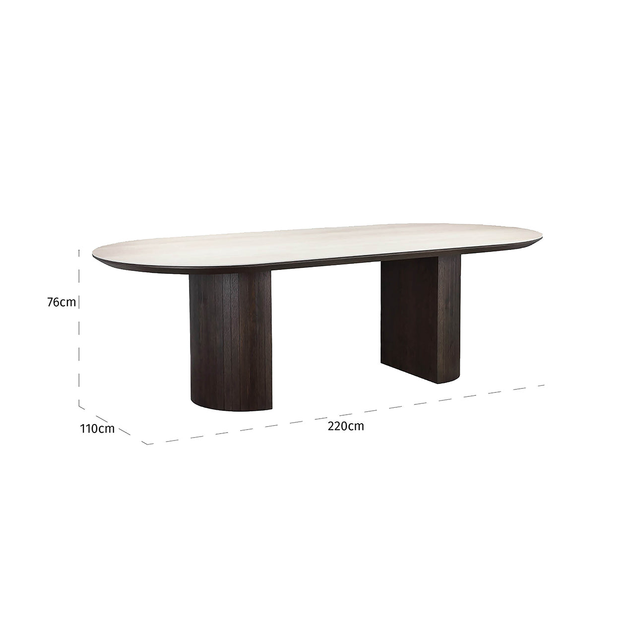 Dining table Ritz 240 (Brown)