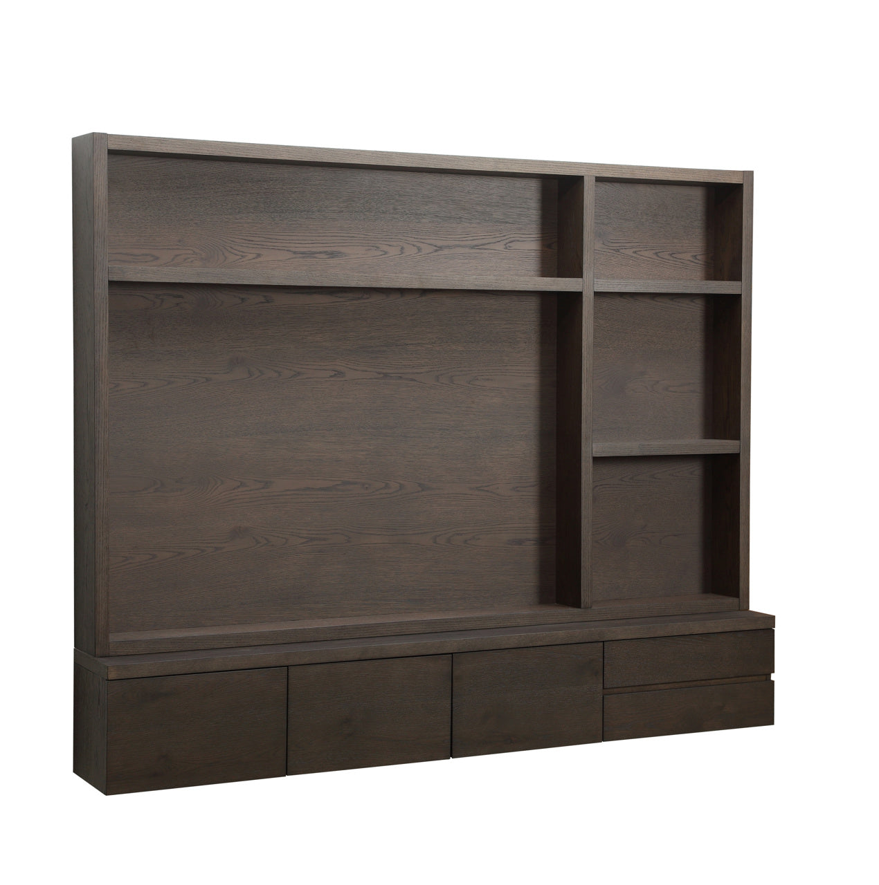TV cabinet Lachance brown 3-doors 2-drawers