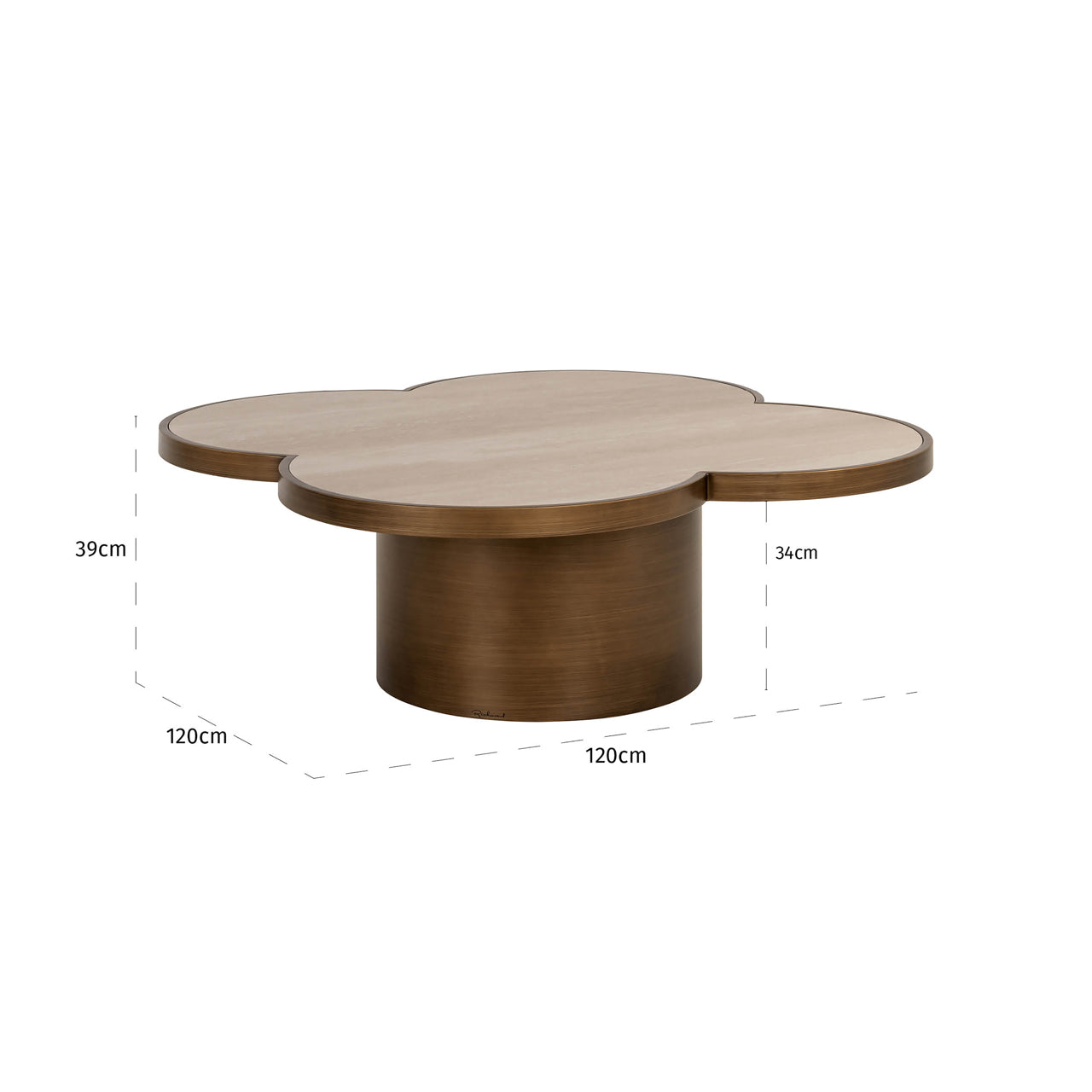 Coffee table Clover beige