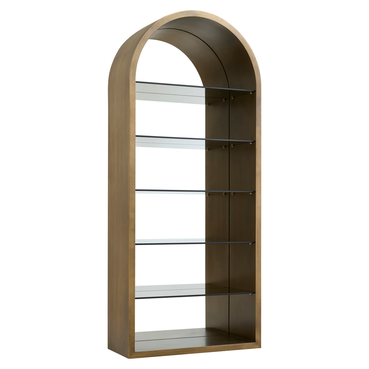 Display cabinet Bowic brushed gold