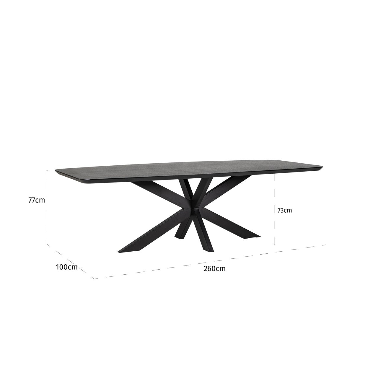 Dining table Bonvoy black 260