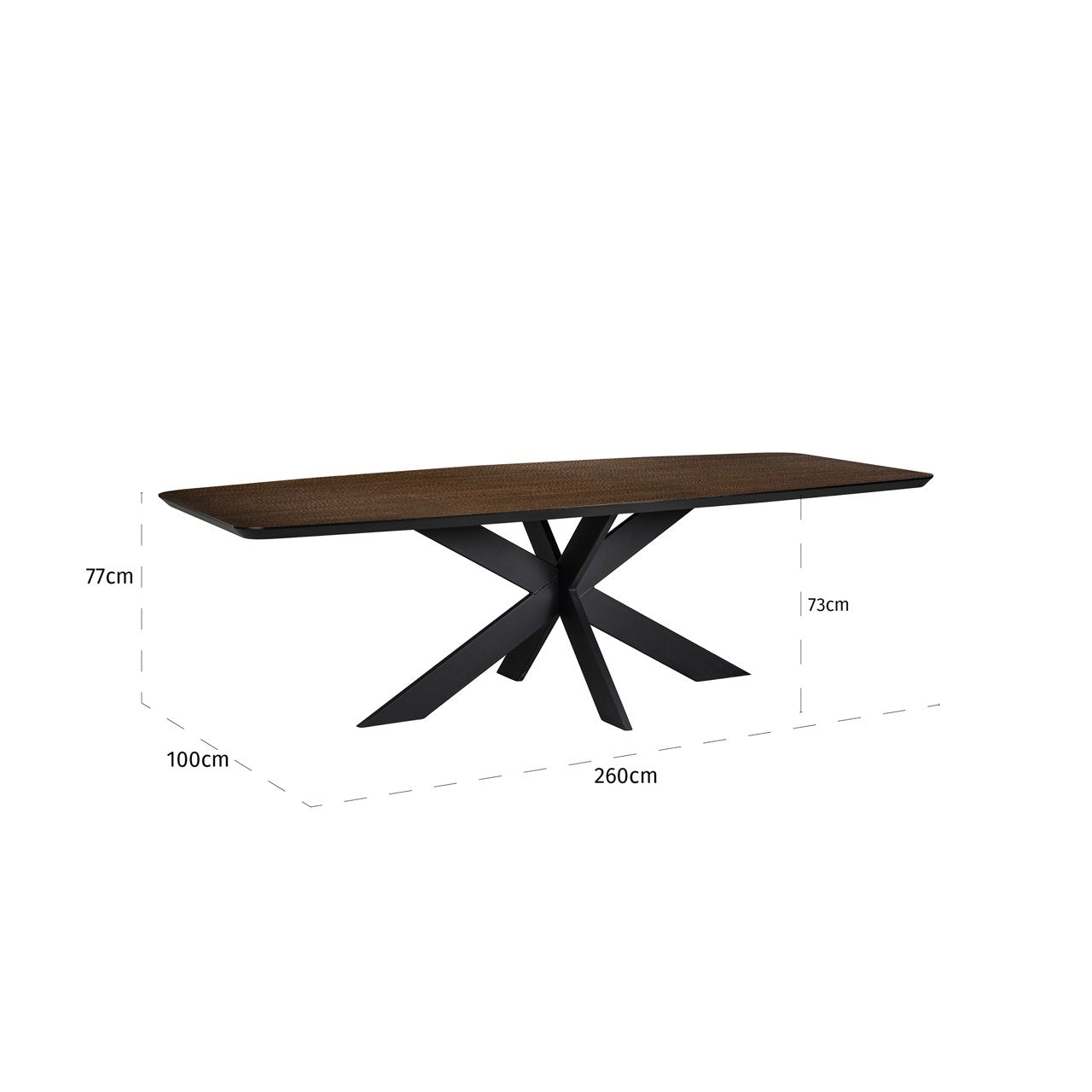 Dining table Bonvoy brown 260