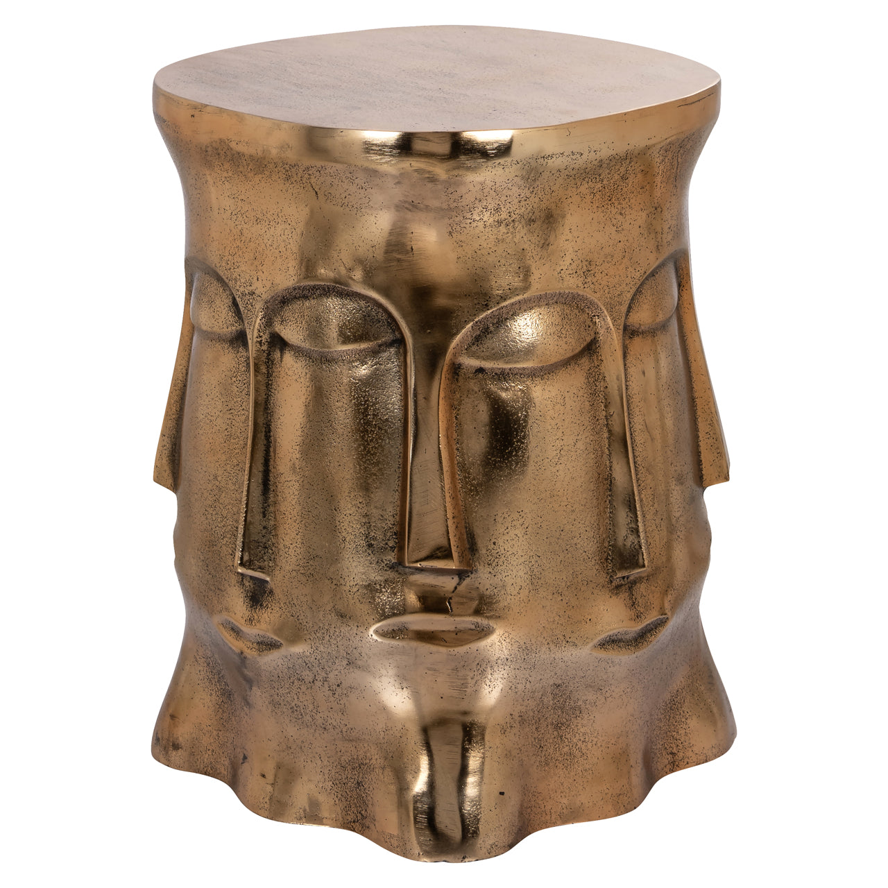End table Hedron gold