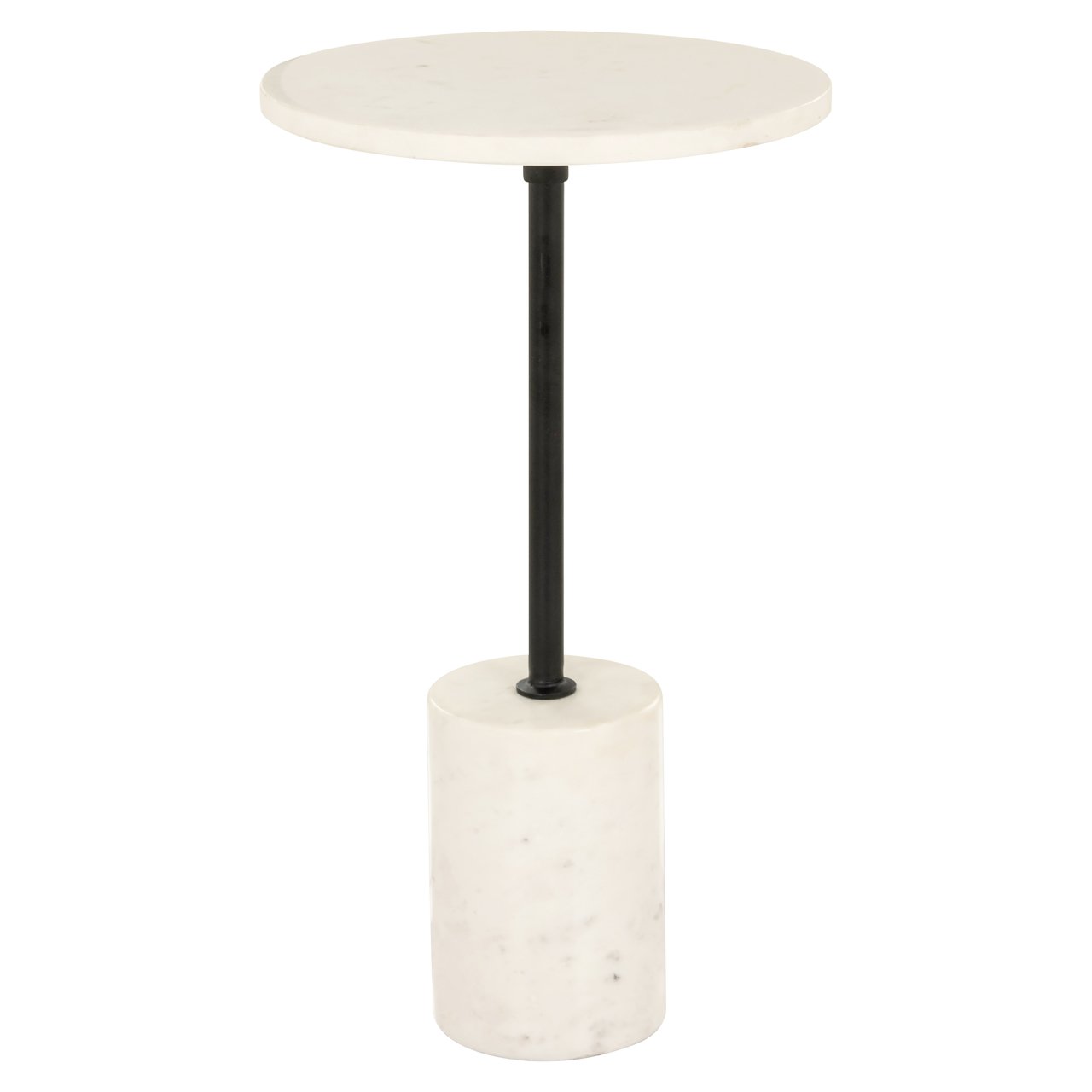 End table Misty black/white 30Ø