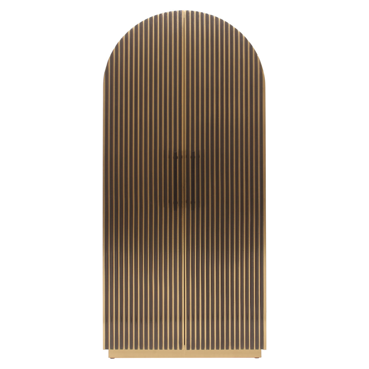 Storage cabinet Les Arcs brushed gold