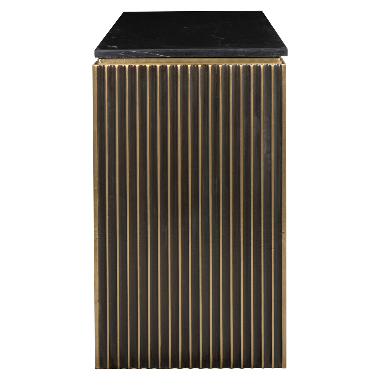Console Les Arcs brushed gold