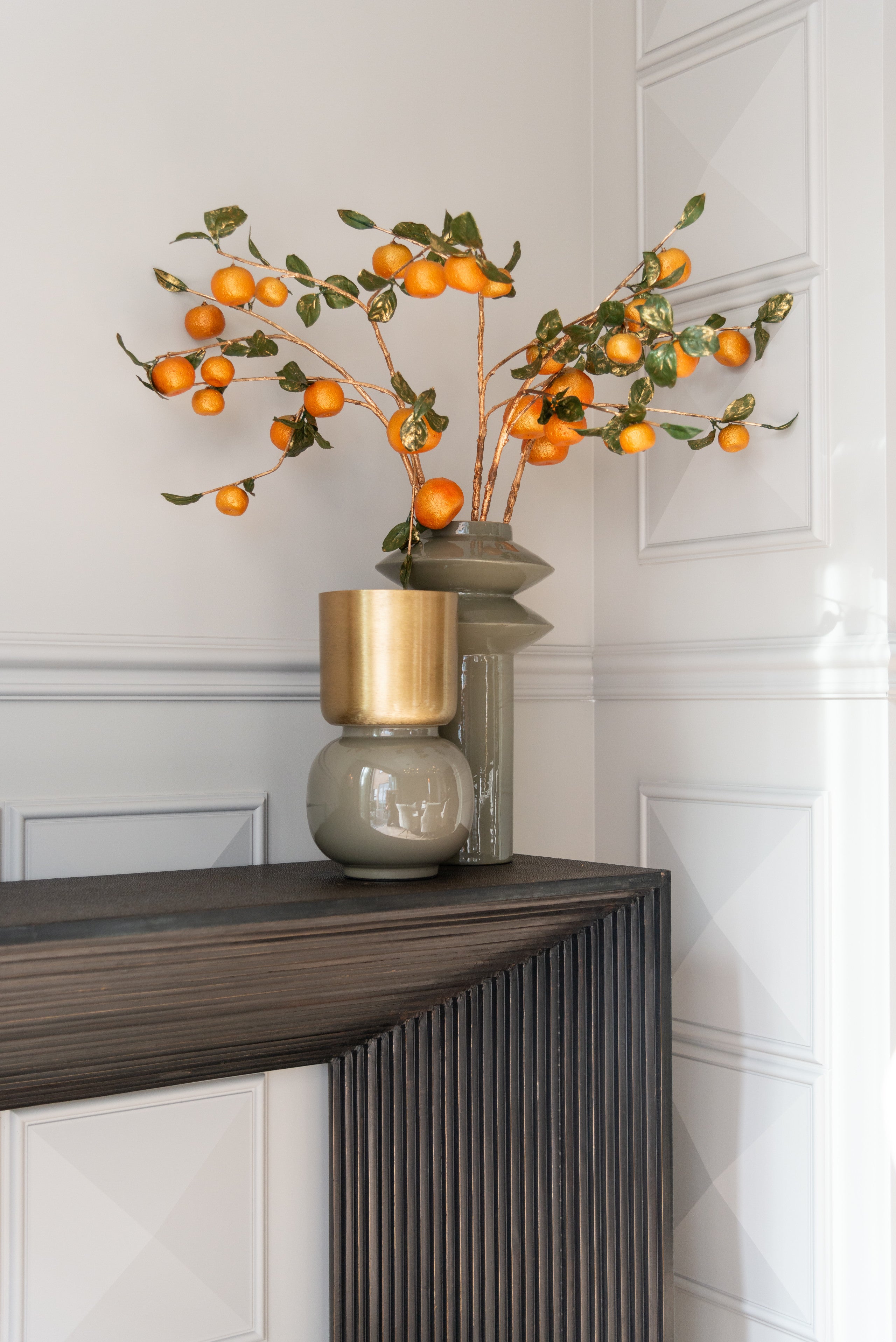 Vase Flora olive