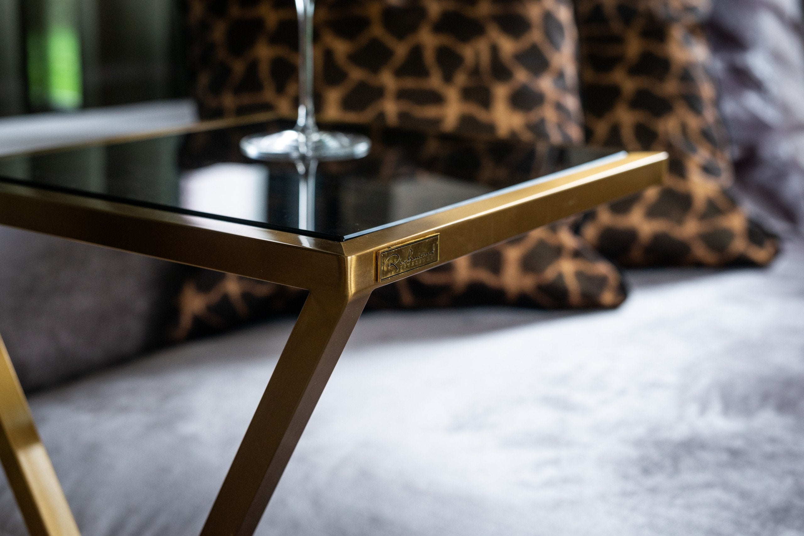 Sofa table Paramount brushed gold