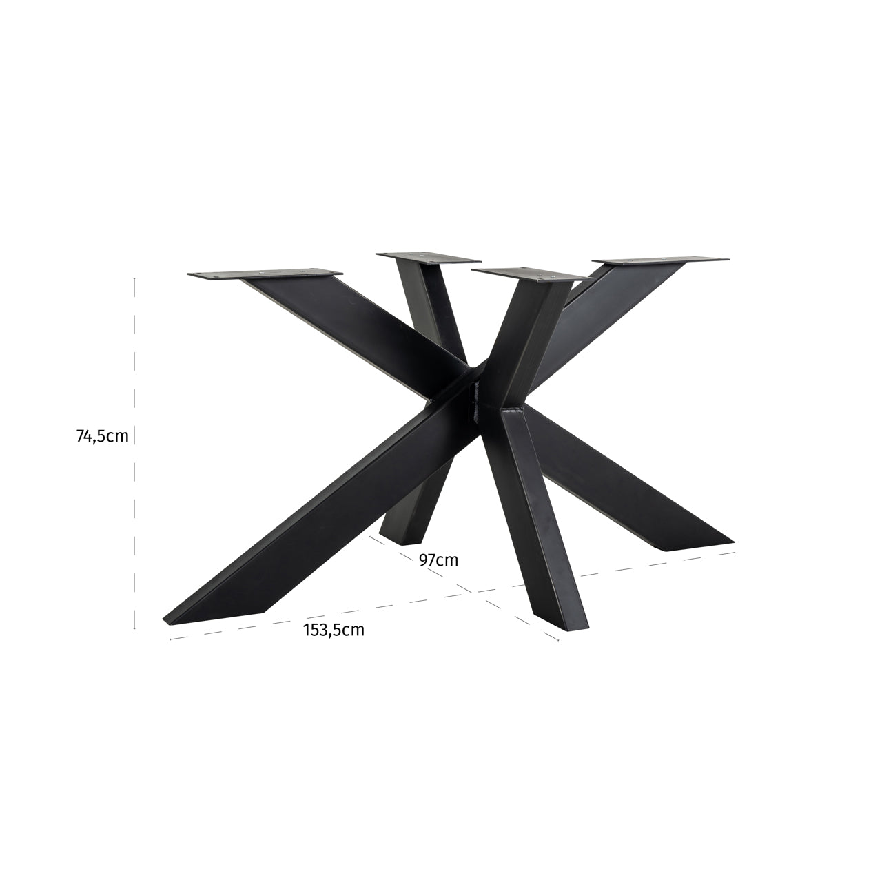 Dining table Spider black base