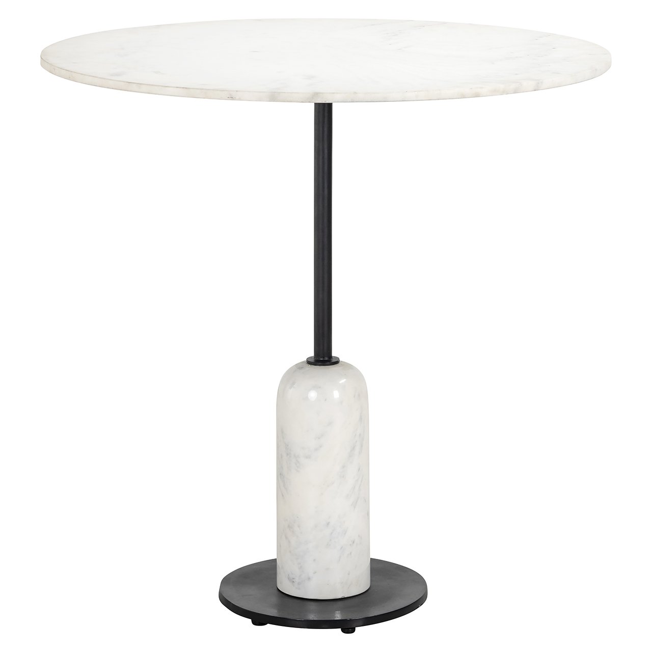 Dining table Jagger black/white 76,5Ø
