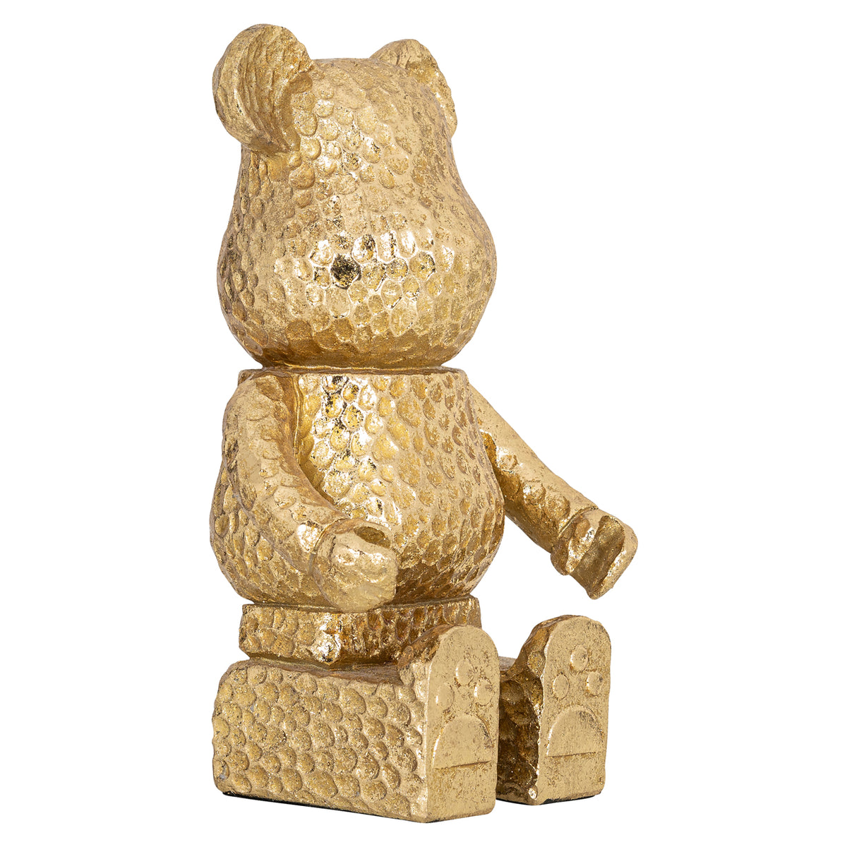 Decorative object Bear gold sitting