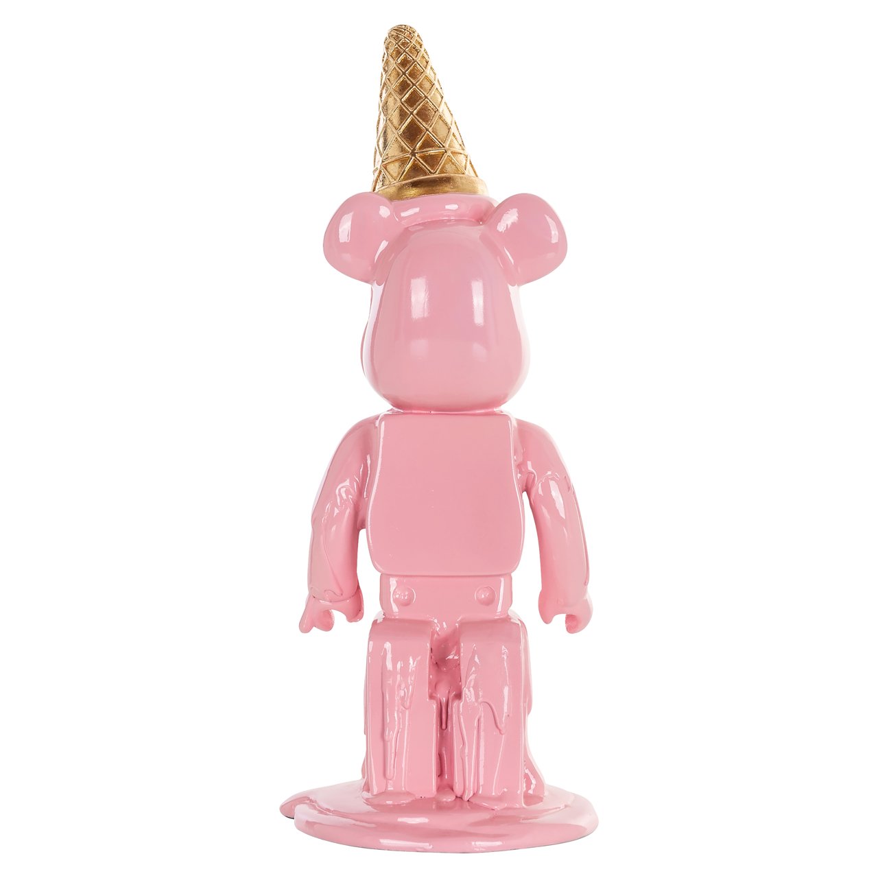 Decorative object Icebear cream pink