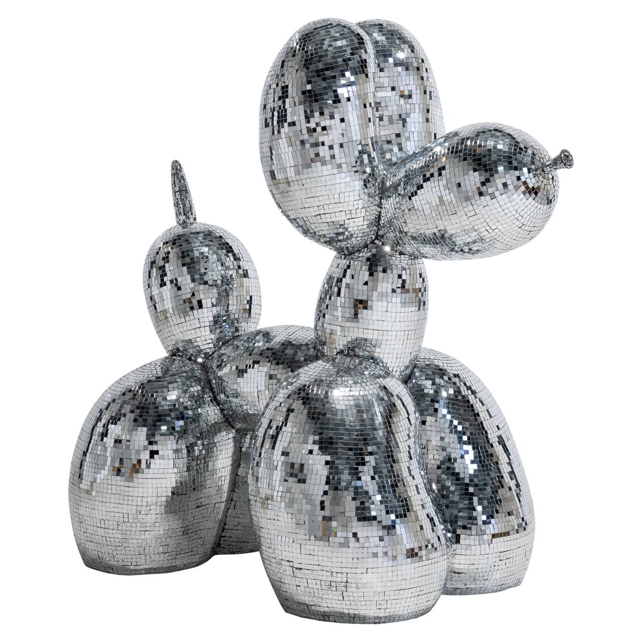Decorative object Dog silver large
