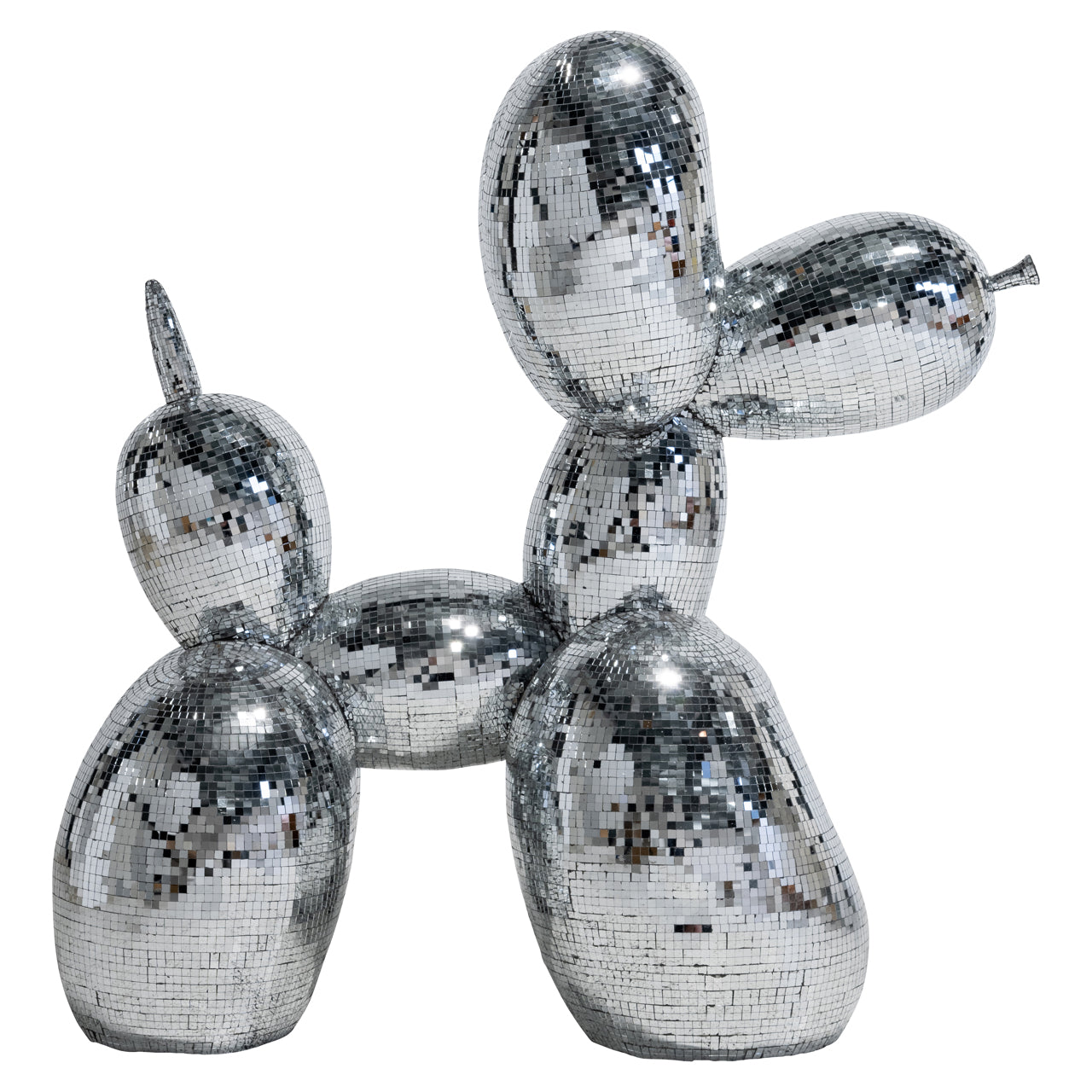 Decorative object Dog silver large
