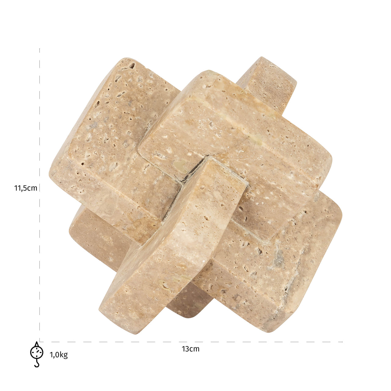 Decorative object Mony beige