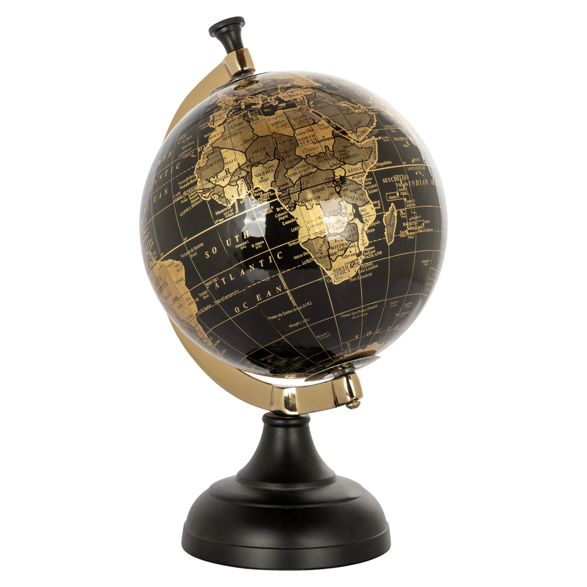 Decorative object Jilly black/gold