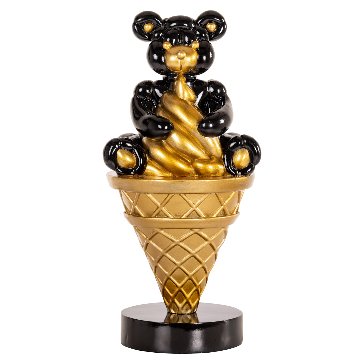 Decorative object Harly black/gold