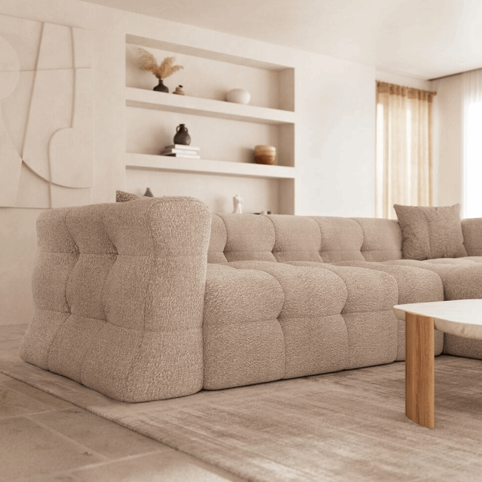 Sofa Aegis – Natural Beige - Lounge Left