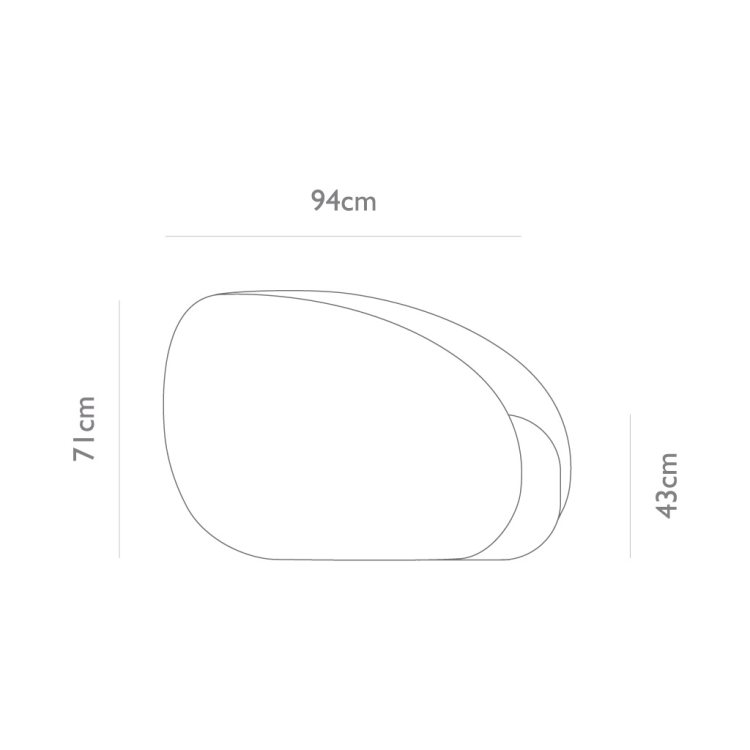 Armchair Rondo - Cream Fabric - Swivel Base | 88 × 94 × 71 cm