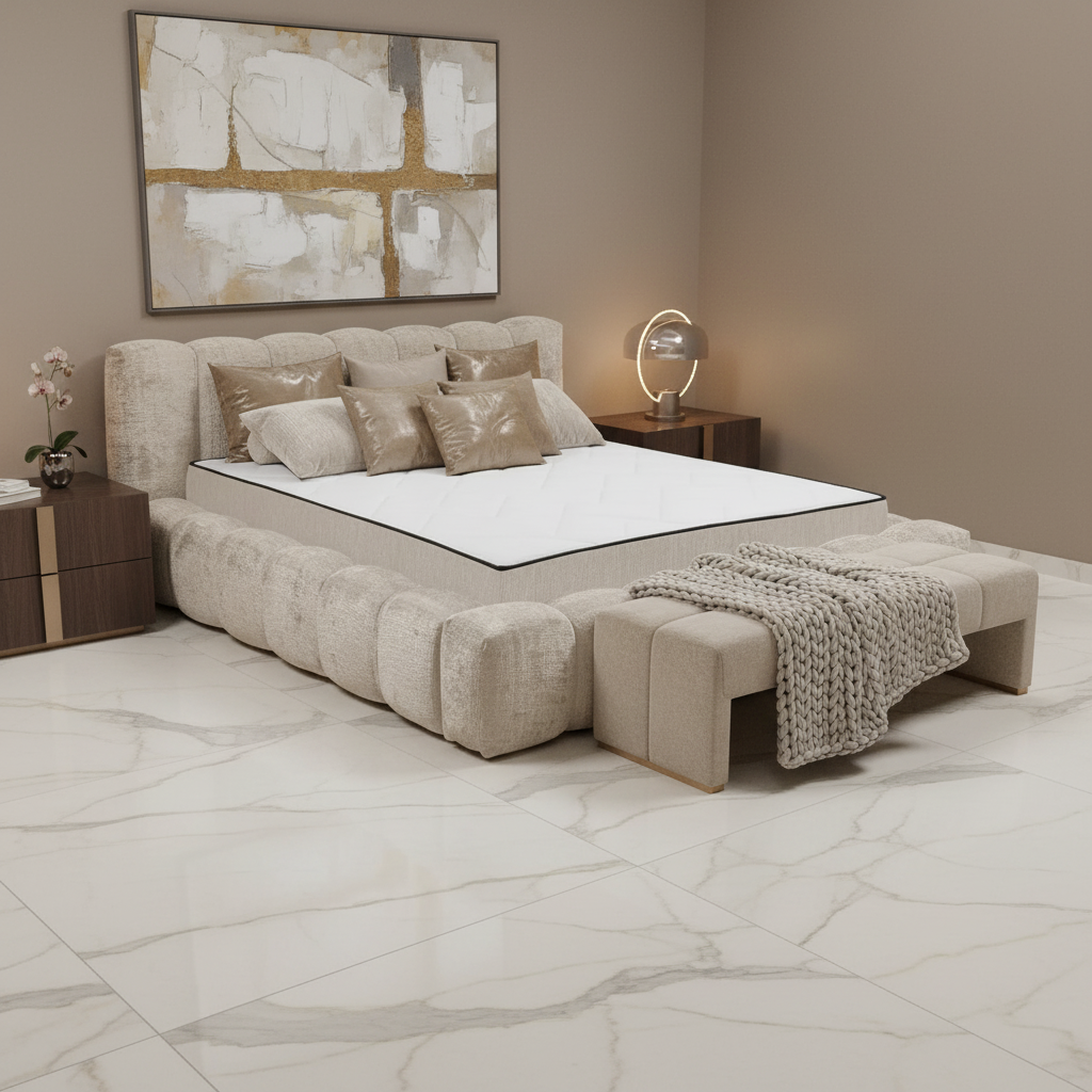 Bedframe Bexter - Brown | Includes Slatted Base & Matress