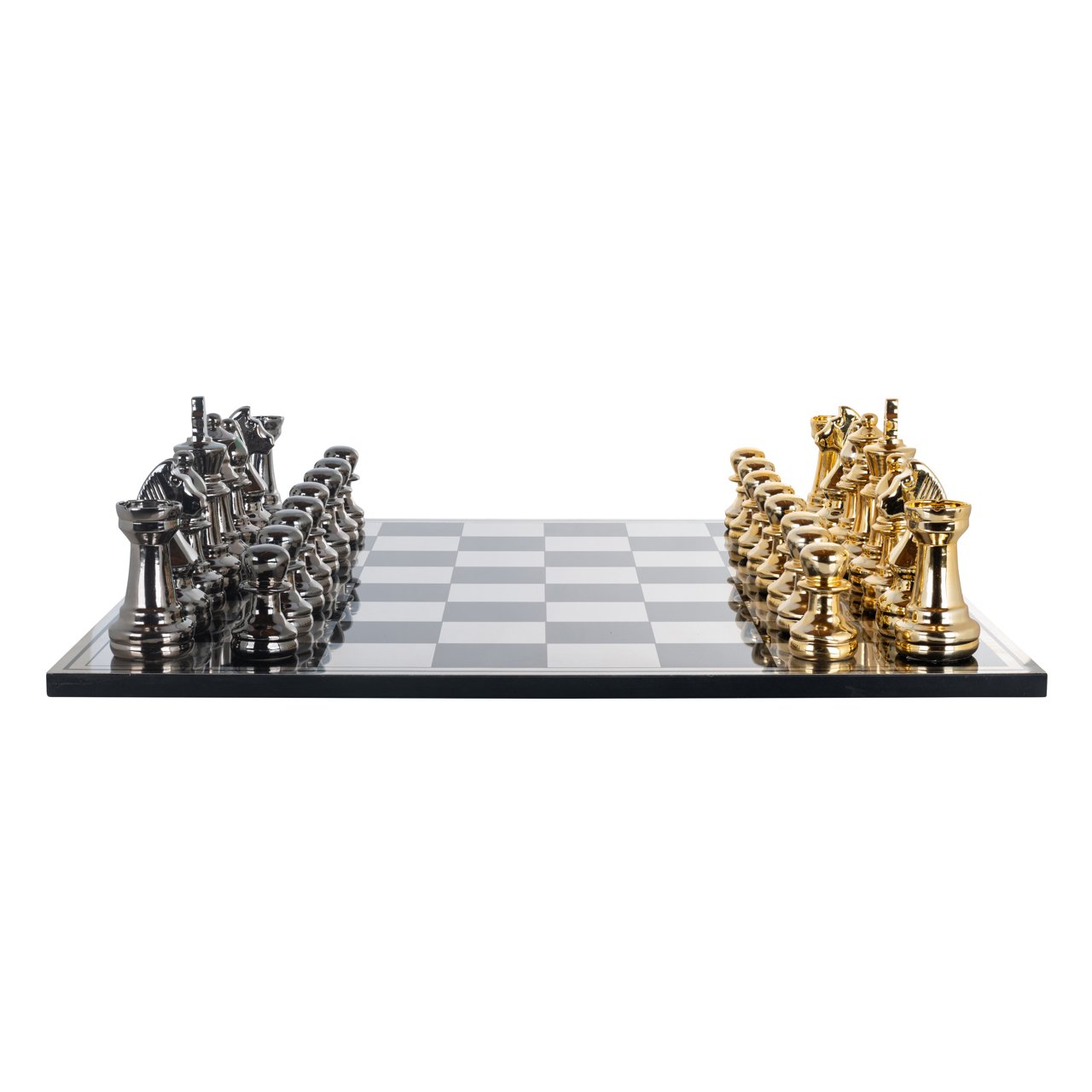 Decorative game Saray black/gold chessboard