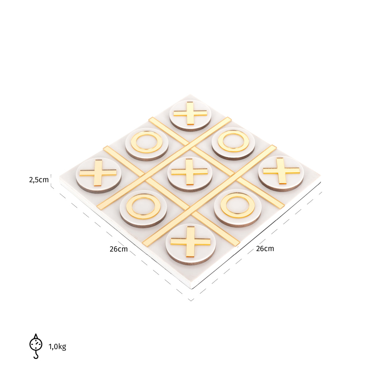 Decorative game Maylie white