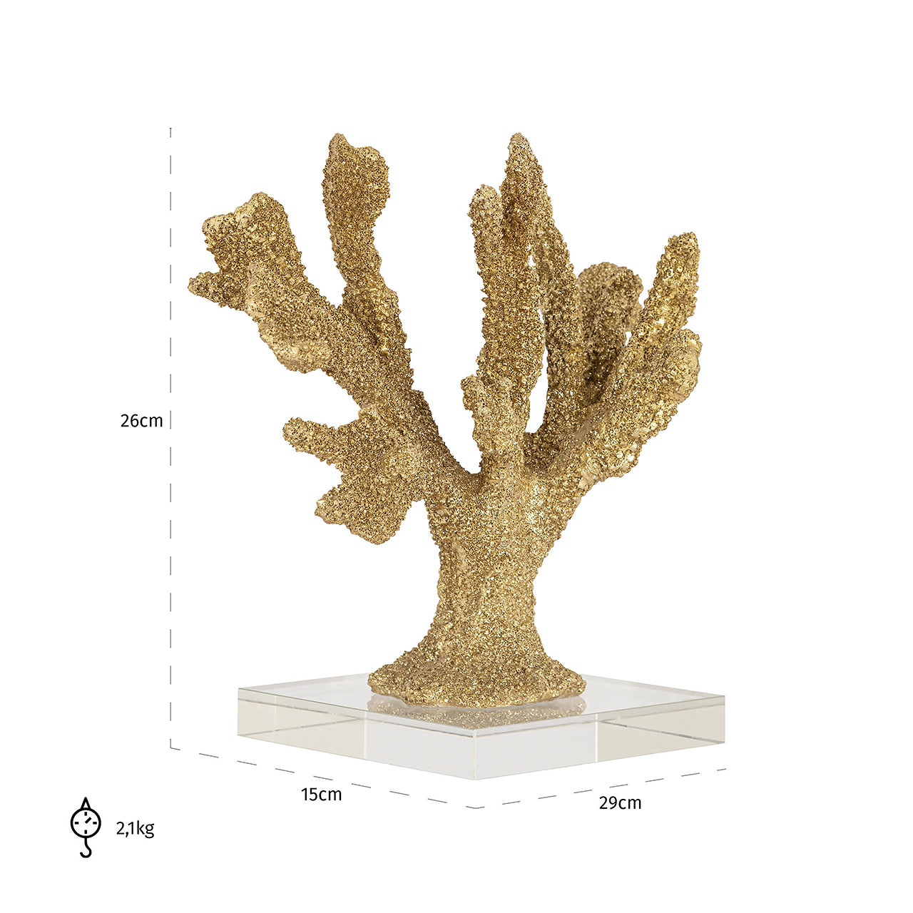 Faux coral Mette (Gold)