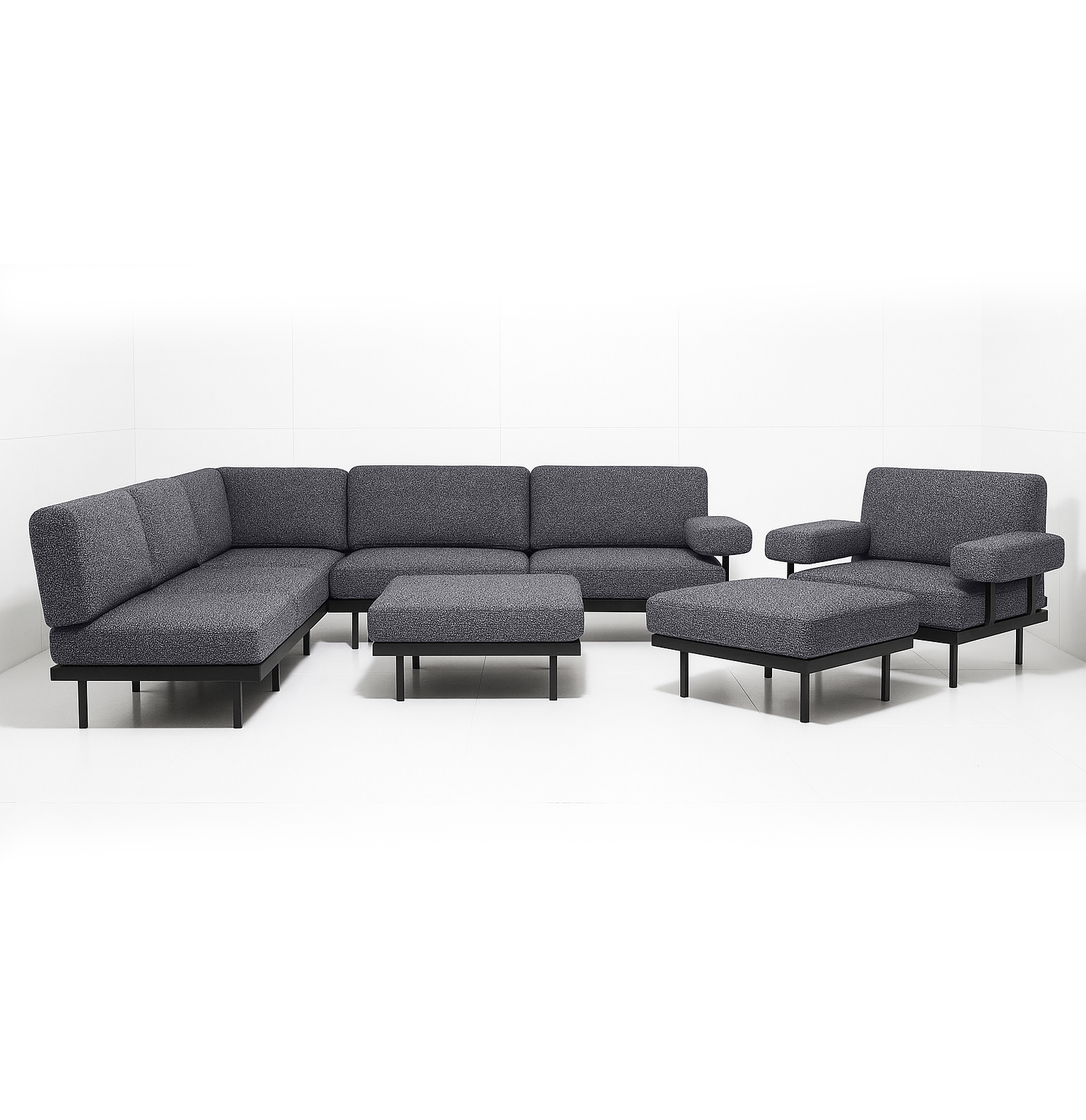 Outdoor Sofa Set Mofico - Silver