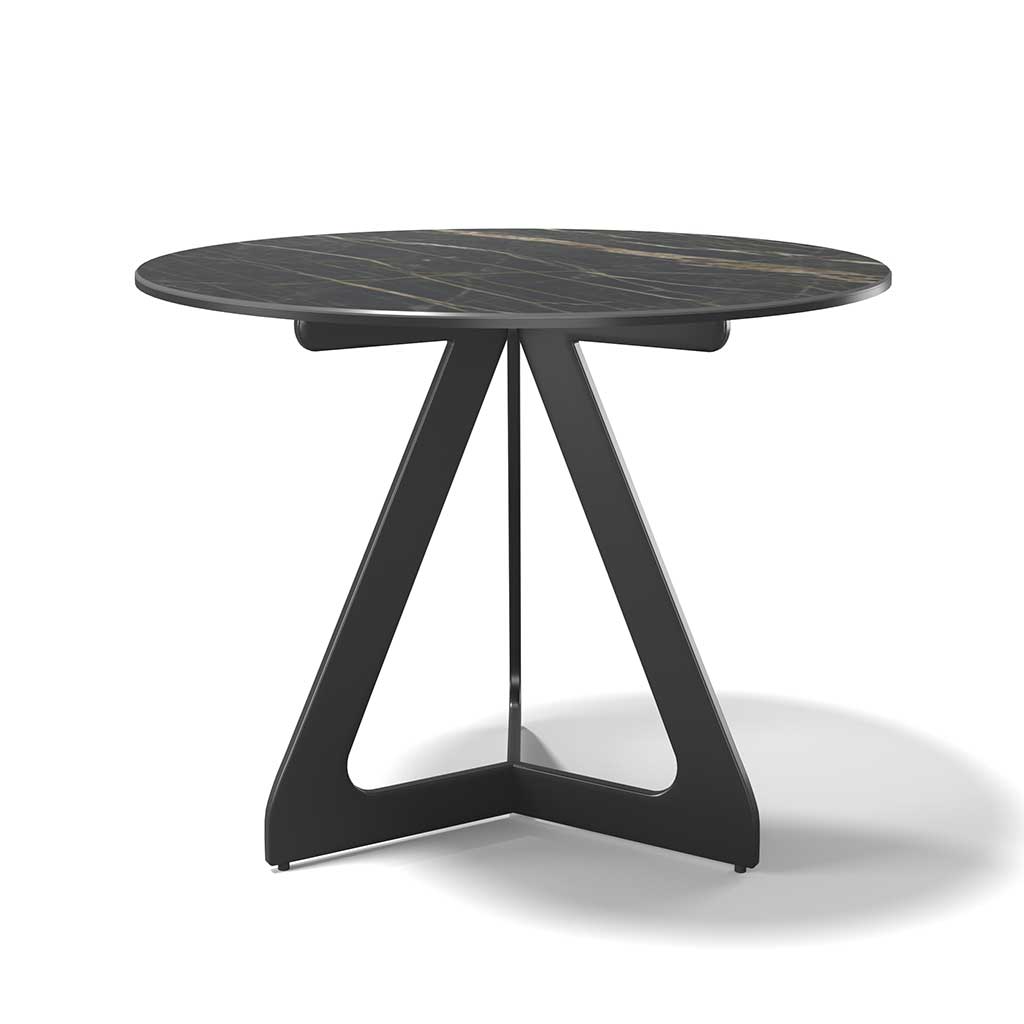 Coffee Table TSURUGI – Ceramic Noir Desir Ø57cm