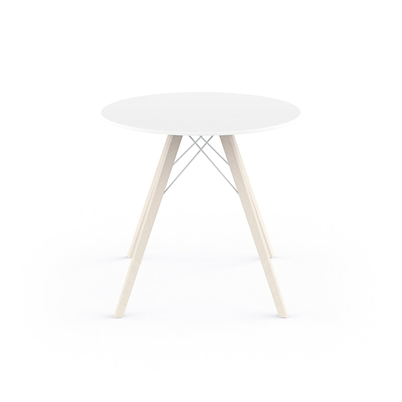 Faz - Wood Dining Table Ø80X74 Cm