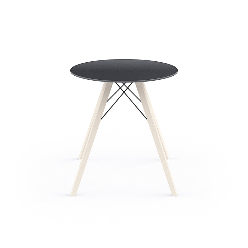 Faz - Wood Dining Table Ø70X74 Cm